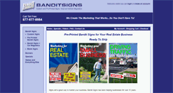 Desktop Screenshot of banditsigns.com